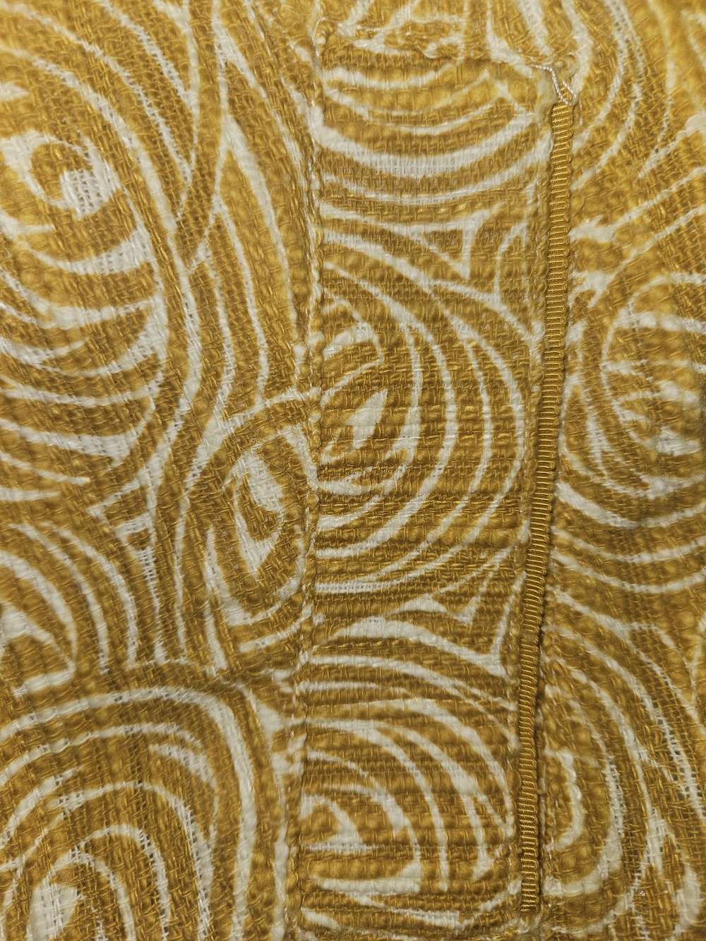 Women's Mustard Yellow Patterned Skirt - Picture 8 of 8